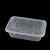 冰禹 BJyq-116 一次性餐盒打包盒 外卖快餐饭盒 塑料餐盒食品盒 透明 500吸塑碗*300个带盖