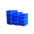 塑料周转箱加厚大号物流筐收纳箱收集盒工具箱长方形工业框 胶框 23号周转箱小号(环保熟料)蓝色