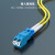 海奈 LC-LC双工蓝色 光纤耦合器适配器法兰盘 光纤跳线延长对接头陶瓷A级 工程电信级 KL-1S12-YT