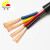 丰旭 电线电缆 RVV4芯1.5平方护套线 国标电源线 RVV4*1.5平方 黑色 100米