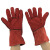 智工优选 电焊焊接手套 加长款 二层牛皮手套耐磨加厚 红色 5双起订 货期3天