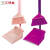 汇特益HTB-617 紫色 扫把簸箕组合套装 家庭客厅扫帚 办公室大号铁杆软毛扫把套装