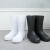 EVA泡沫雨靴夏季男女高筒防水鞋男女水靴厨房防滑耐油靴 白色低帮 货号990 37