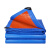 纳仕德 JXA0119 塑料篷布防水布 加厚耐磨防雨布 蓝桔遮阳保暖防风蓬布 pe材质2*10m