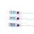 承琉一次性塑料铅封条网线光纤绑带标识牌行李箱防盗防调包扣吊牌扎带 红色37c37cm 100个/份 5份