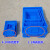 鲁威（LUWEI）  周转筐零件盒物料盒收纳盒配件箱塑料盒胶框五金工具盒长方形带盖周转箱 3#蓝色520*350*150