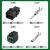 巴也 汽车连接器插件2.2系列 ABS传感器插头 6芯公母1套 BY-DJ70610Y-2.2-11/21