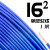国标阻燃BVR1 1.5 2.5 4 6平方软多股铜芯家装电线铜线零剪 单皮软线 16平方(1米)蓝色 默认