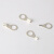 欧式OT1-4冷压端子1.5 2.5-3 5 6 8 10 圆型裸铜线鼻子焊口接线耳 OT6-4 100个 6平分线-4MM孔