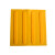 橙央 盲道砖橡胶 pvc安全盲道板 防滑导向地贴 30cm盲人指路砖 25*25CM黄色点状