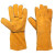福安特劳 二层牛皮35cm长电焊手套双层加厚劳保防护焊工作业手套 10双/包 黄色