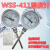 指针双金属温度表WSS-411双金属锅炉管道工业温度计径向 杆40厘米0-200°C
