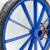 适用于工地手推车轮胎26×21/2建筑劳动车实心轮子板车斗车架子人 加厚扁铁钢圈配pu实心胎一套