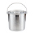 304加厚不锈钢提水桶油桶 提饭桶 装水桶 带盖直身提桶 35X3534L加盖 304款 送水勺