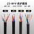 瑞天线缆 ZC-RVV-300/500V-2*1.0多股软线 铜芯电线 两芯阻燃护套线 1米