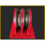 定制适用适用国标起重天轮地轮定滑轮饼钢丝绳导向轮轴承钢轮固定式滑轮组 1T双轮地轮(直径100)
