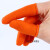 定制手指套护指防护耐磨加厚防滑硅胶橡胶受伤护甲手指头套保护指甲套 加厚橙色M中号(100个装)