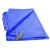 上柯 D4019 加厚防雨布 防水防晒遮阳棚布苫布盖布彩条布PE塑料篷布 蓝白色6X10m