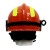 优普泰 消防头盔抢险救援头盔带护目镜带灯架消防员安全帽 TJ001