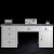 德克邦304加厚不锈钢办公桌台式桌带抽屉无尘车间工作台写字桌304五斗一门1.6米焊带