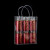 庄太太【10*16*7cm】PVC塑料透明手提袋礼品袋50个小礼物包装袋手拎袋子ZTT-9324B