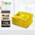 灵龙八方平口连卷垃圾袋诊所黄色塑料袋60*70cm适用于30L垃圾桶 100只