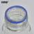 安赛瑞 蓝盖丝口试剂瓶（2个装）实验室螺口密封瓶试剂瓶螺纹带刻度丝口玻璃瓶大口瓶 白色透明 500ml 600638