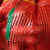 网袋装大蒜洋葱加密网眼编织袋鸡鸭包装袋南瓜土豆网兜工业品 橘红加密40x60(主推款 100条