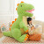 吉吉熊丑萌霸王龙公仔毛绒玩具恐龙抱枕大号摆件男孩生日礼物布娃娃安抚 绿色 35cm    0.30kg