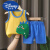 迪士尼（Disney）儿童背心套装纯棉夏季新款宝宝夏装韩版短裤套装男童两件套童装 BX10 73CM