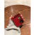 OSFF【品牌】适用华为P50pocket手机壳新款折叠pocket s镶钻女新年红 红色闪粉链条 三星GalaxyZFlip5