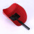 礼丝汀电焊防护面罩1个 手持式半自动焊接 防飞溅焊工面罩 红色手持式 可调节黑色