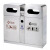不锈钢户外分类垃圾桶箱不可物业售楼地铁环保室内外果皮双筒 A-8C（720*340*680mm）