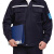 健方 防静电工作服套装 带反光条劳保服 JF-3001 藏蓝色 165 1套