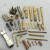 定制定制加工铜插针插孔 航空连接器插头公母铜针 pin针 水实心镀 15钢套公母针10个