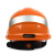 代尔塔102018 DIAMOND V钻石5型ABS绝缘防砸安全帽 建筑工地工人使用 1顶 橙色 