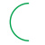 工拓（Gratool）压力表标识贴  绿色直径10cm半圆一张