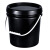 急先锋 级pp塑料桶密封桶水桶包装桶果酱储水水墨颜料涂料桶定制 10L黑色 7天内发货