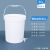 加厚水桶螺旋盖塑料桶圆桶五金配件周转桶带盖20升25L30公斤 螺旋桶30L+配龙头