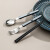 家の物语（KATEI STORY）日本进口筷子勺子套装便携餐具收纳盒不锈钢外带上班学生儿童筷勺 筷勺组合黑色