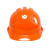 曼德锐安全帽工地男国标abs加厚透气夏施工玻璃钢头盔领导工程定制印字 豪华三筋款（橙色）（按钮）