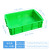 车间塑料周转箱灰色收纳盒小号长方形零件盒螺丝储物箱养龟箱 绿色460x305x115mm 加厚周转箱