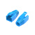 凯联威七类水晶头护套网线保护套RJ45多色六超六类屏蔽线护套大孔径8.5m 蓝色7.5mm 20颗