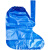 宸芃一次性鞋套防水雨天加厚长高筒养殖靴套防滑户外漂流绑带塑料脚套加厚 蓝色分体雨衣（2套装 一次性150-190 均码