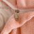 浪莎（LangSha）床盖款四件套牛奶绒纯色韩式花边蕾丝夹棉绗缝家用防滑圆角床单 桃粉 1.8m床盖四件套