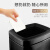 地球卫士 8L不锈钢垃圾桶厨房无盖不锈钢方形压袋式垃圾篓大号干湿分类办公室金属清洁桶 黑色