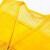 厚创 夏季渔网格马甲 志愿者红公益义工装双口袋背心超市广告马夹支持印字定制 橙色 M