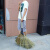 手工竹扫把无叶硬丝户外马路环卫庭院扫地扫帚工地小区清洁竹苕帚 打包带款带叶竹扫把
