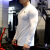 MECBEAR肌肉健身纯色运动休闲长袖T恤 男士跑步训练弹力圆领速干紧身上衣 白色 XL【建议140-160斤】