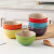 酷彩法国LE CREUSET碗米饭碗陶瓷碗沙拉碗彩虹色碗套装精致炻瓷碗 (4.75寸碗)彩虹6色礼盒装